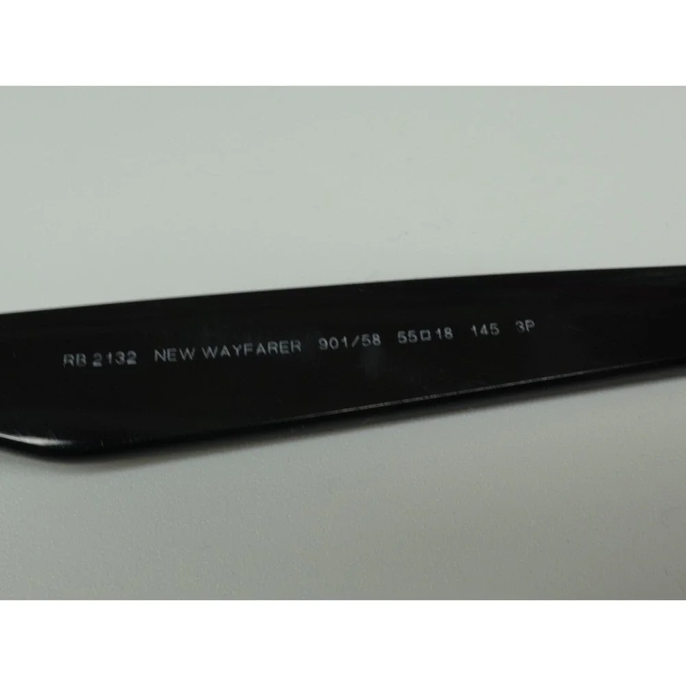 Ray-Ban‎ RB2132 New Wayfarer Polarized Sunglasses Black 901/58 55mm Italy